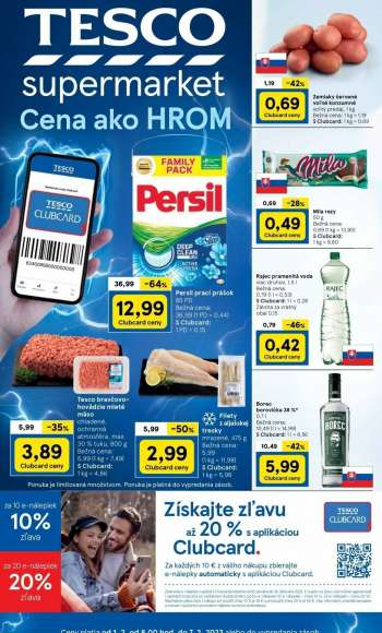 Leták TESCO supermarket - 1.2.2023 - 7.2.2023.