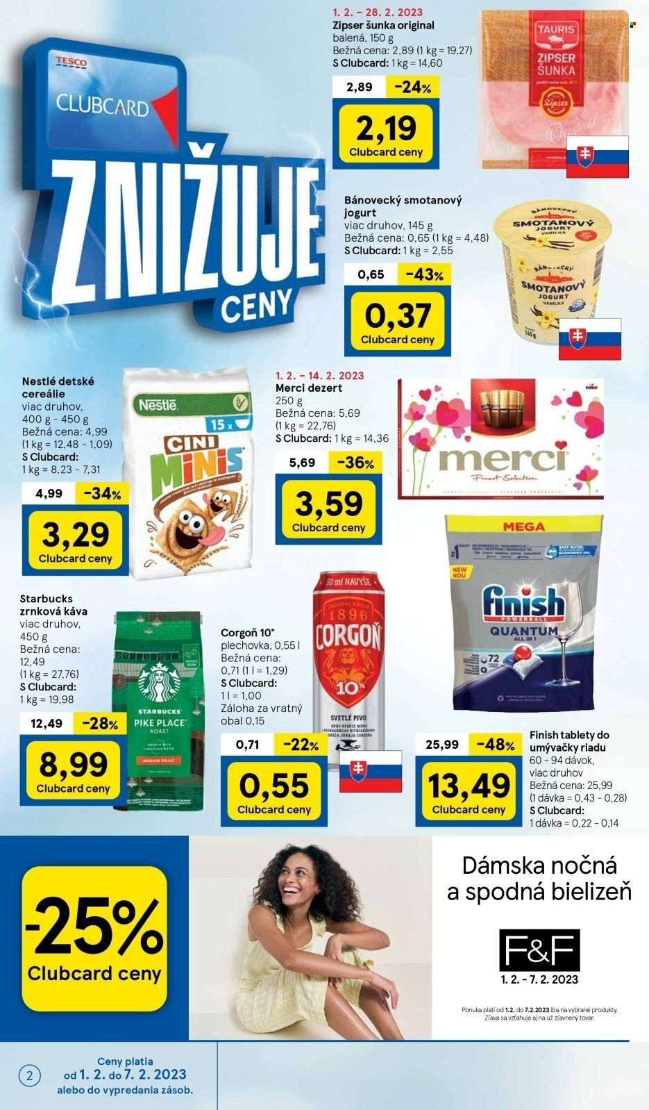 Leták TESCO supermarket - 1.2.2023 - 7.2.2023. Strana 2