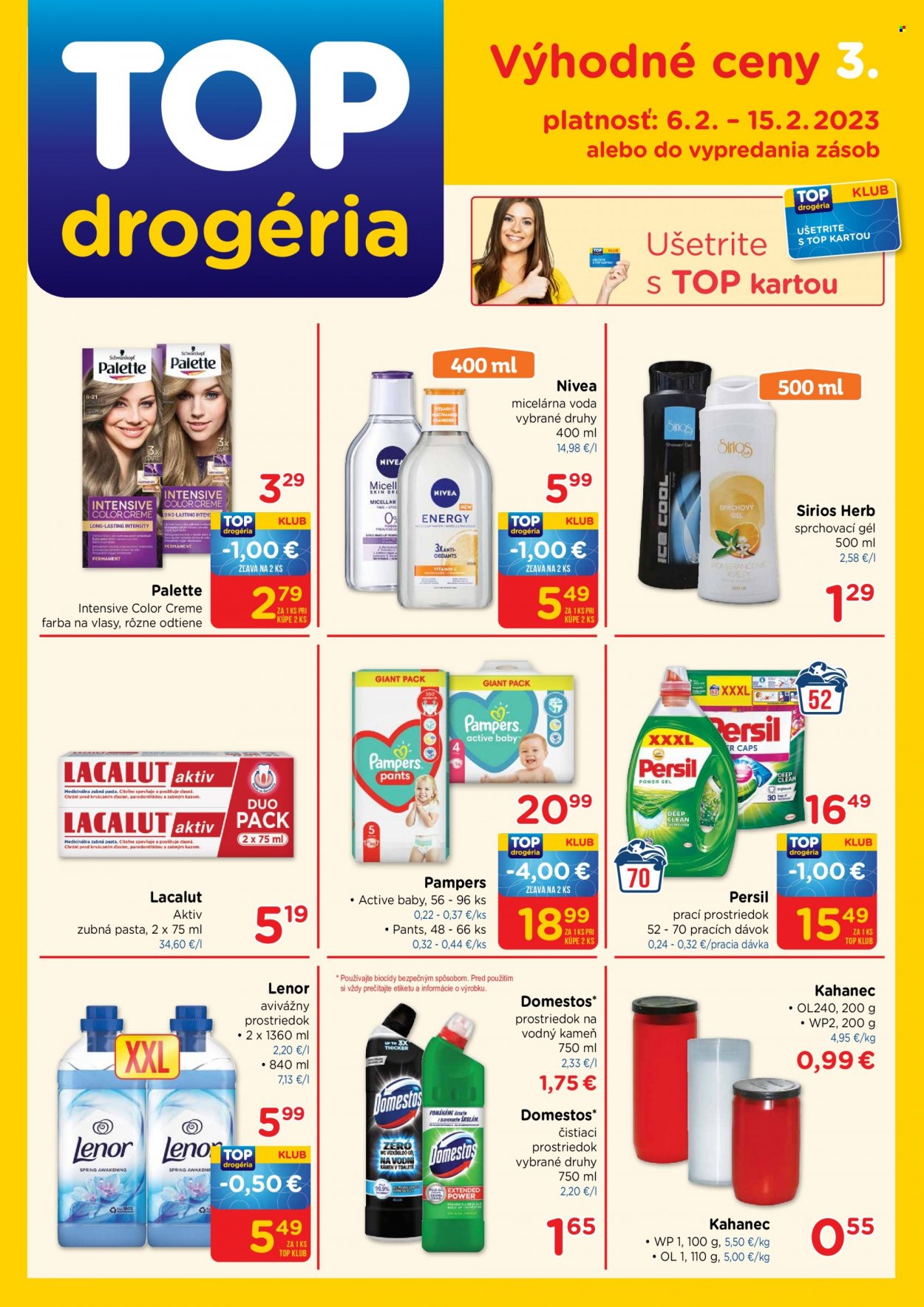 Leták TOP drogéria - 6.2.2023 - 15.2.2023. Strana 1