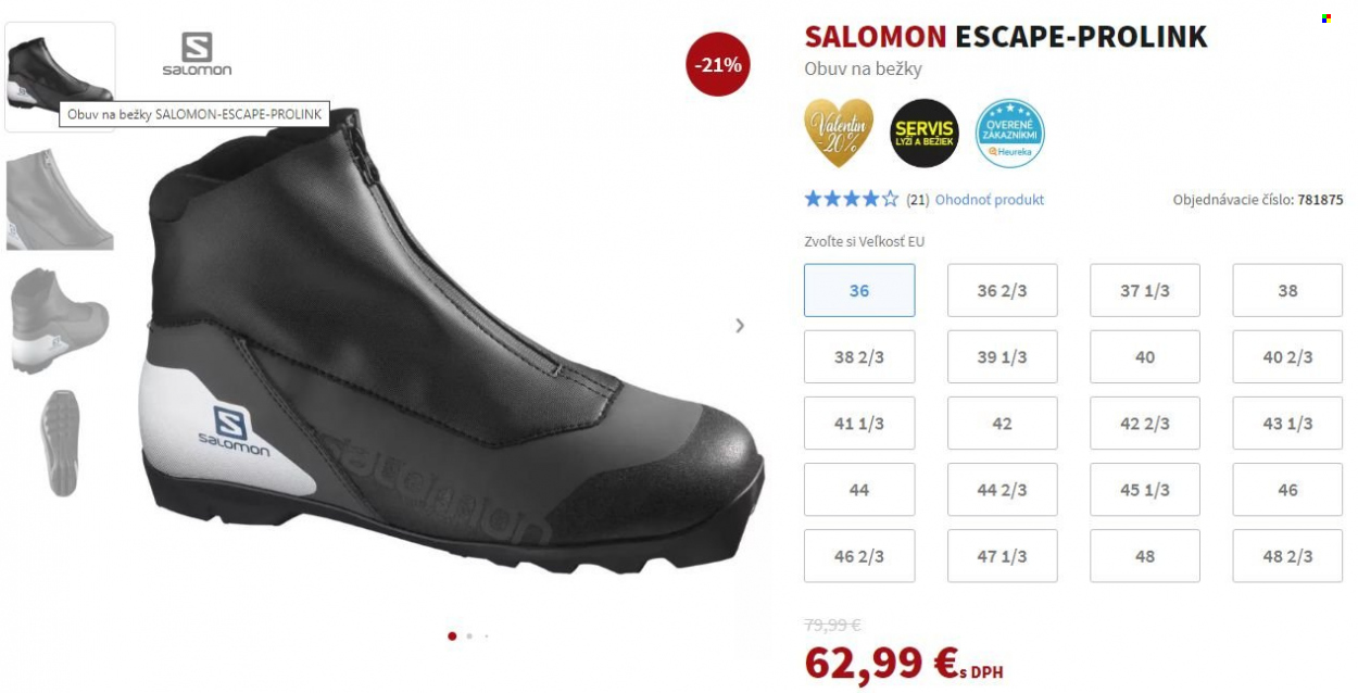 Leták Exisport. Strana 6