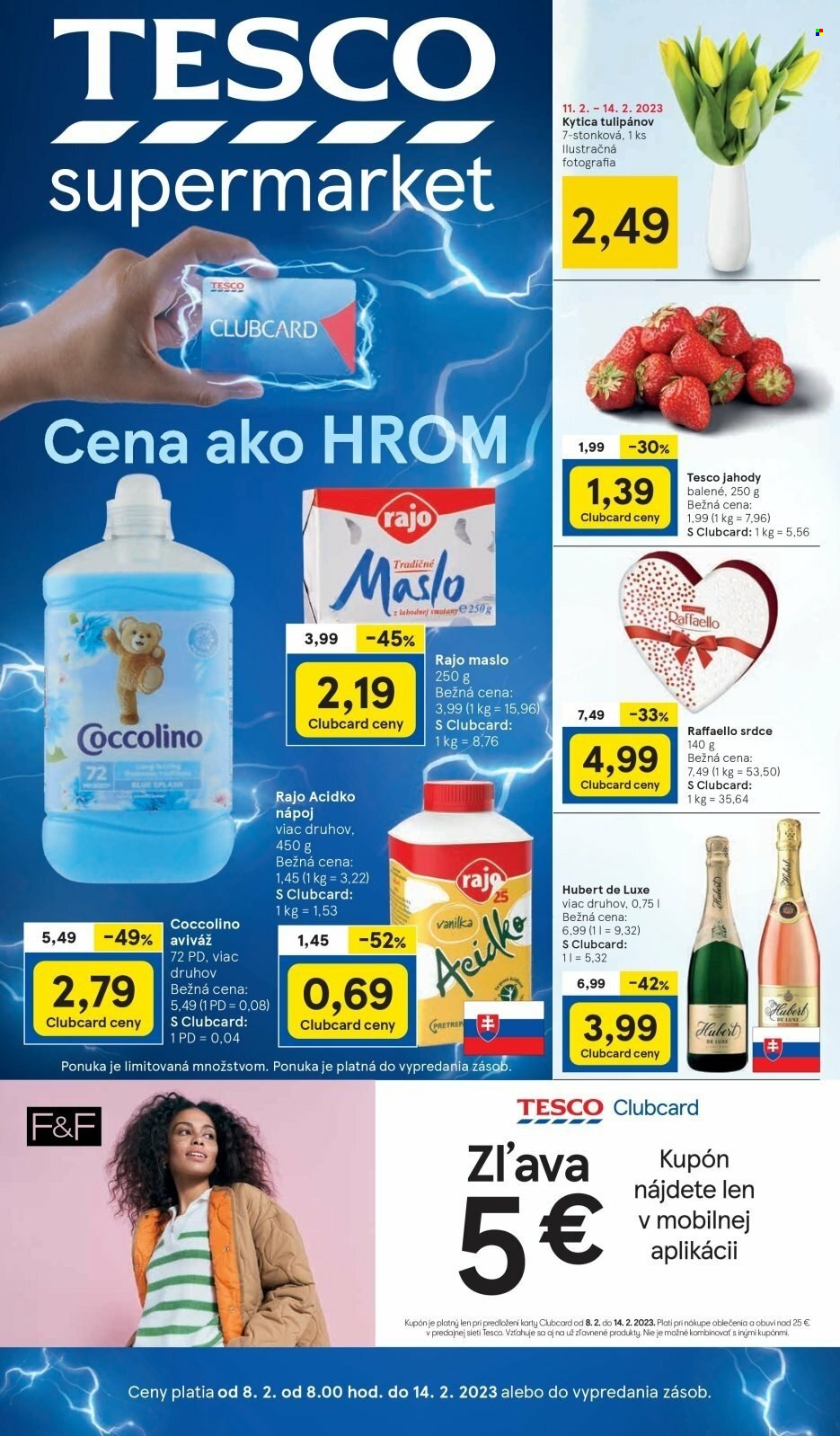 Leták TESCO supermarket - 8.2.2023 - 14.2.2023. Strana 1