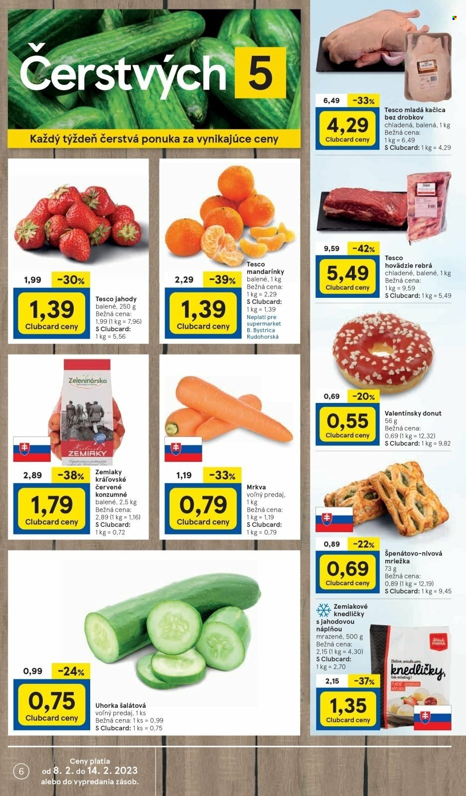 Leták TESCO supermarket - 8.2.2023 - 14.2.2023. Strana 6