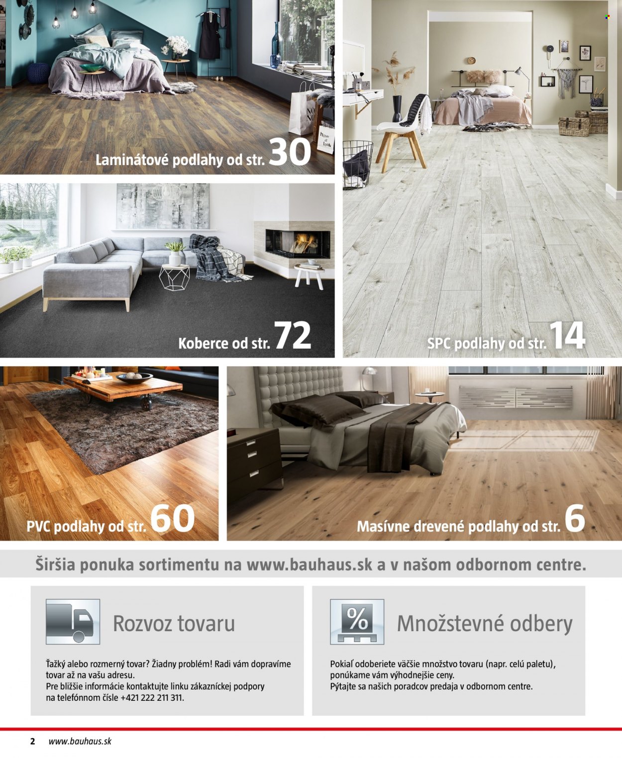 thumbnail - Leták Bauhaus - 6.2.2023 - 31.7.2023 - Produkty v akcii - laminátová podlaha, koberec. Strana 2.