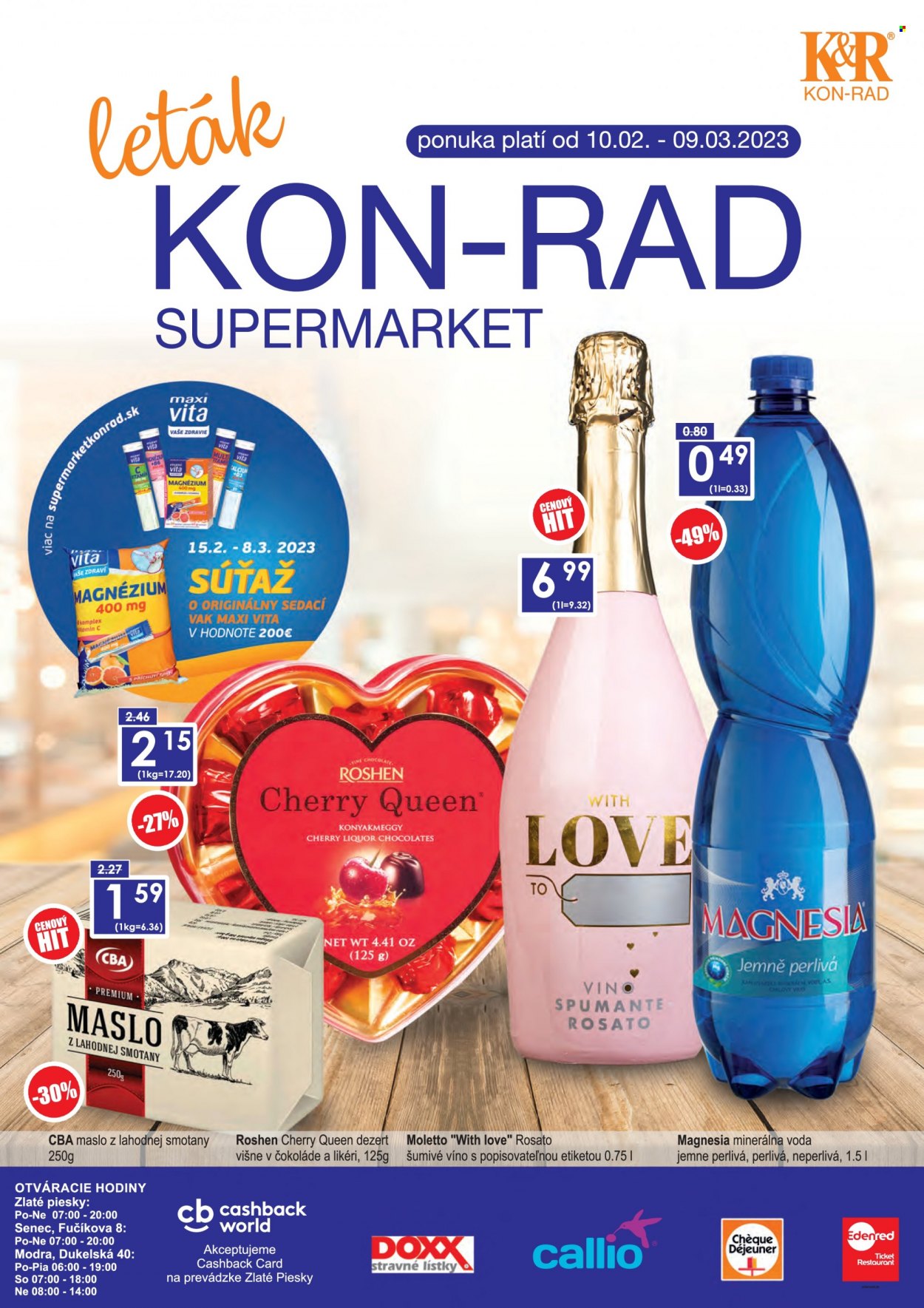 Leták KON-RAD - 10.2.2023 - 9.3.2023. Strana 1