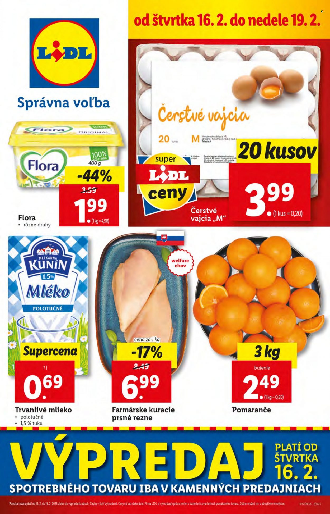Leták Lidl - 16.2.2023 - 19.2.2023. Strana 1