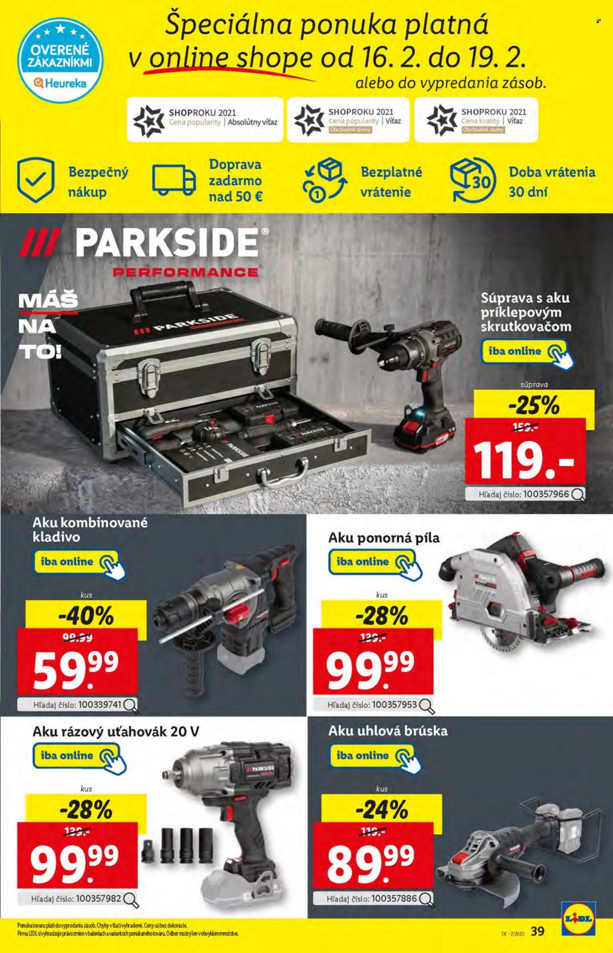 Leták Lidl - 16.2.2023 - 19.2.2023. Strana 39