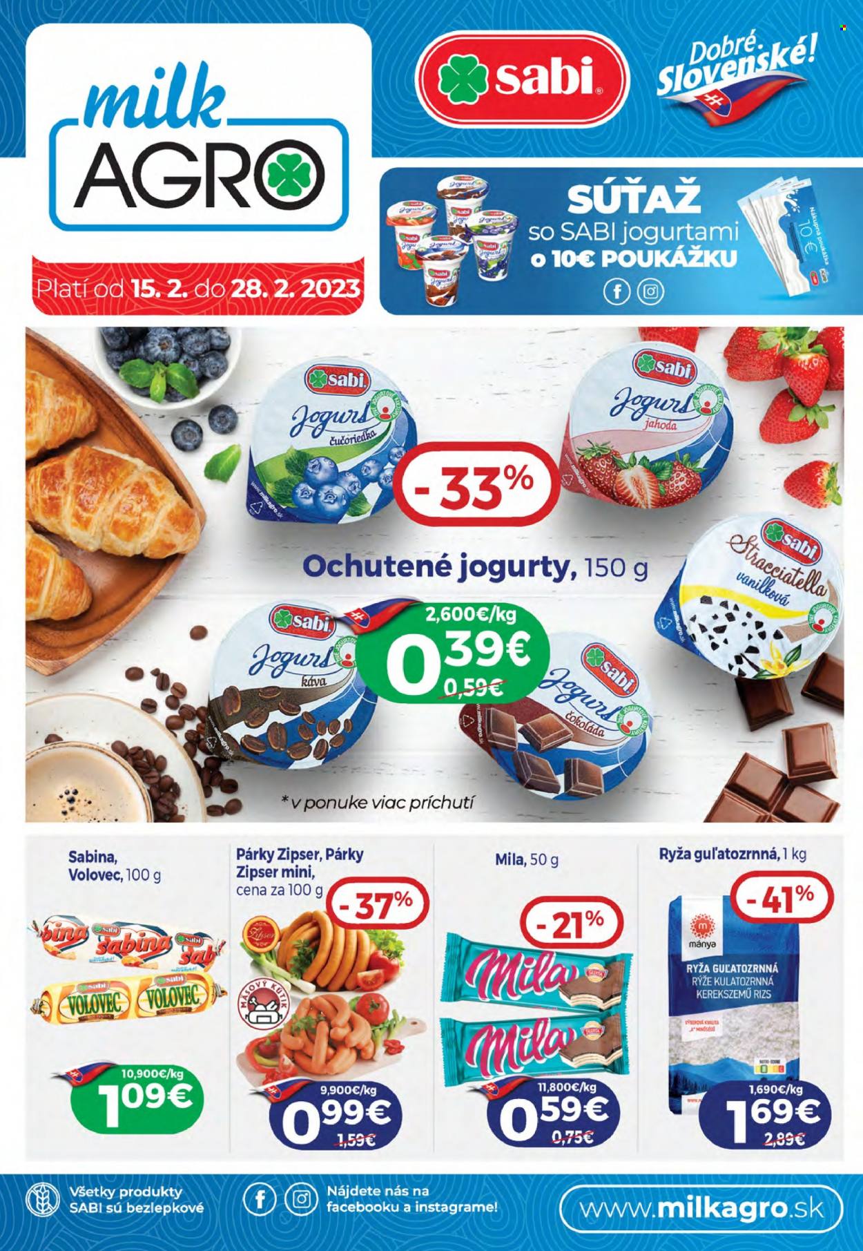 Leták Milk AGRO - 15.2.2023 - 28.2.2023. Strana 1