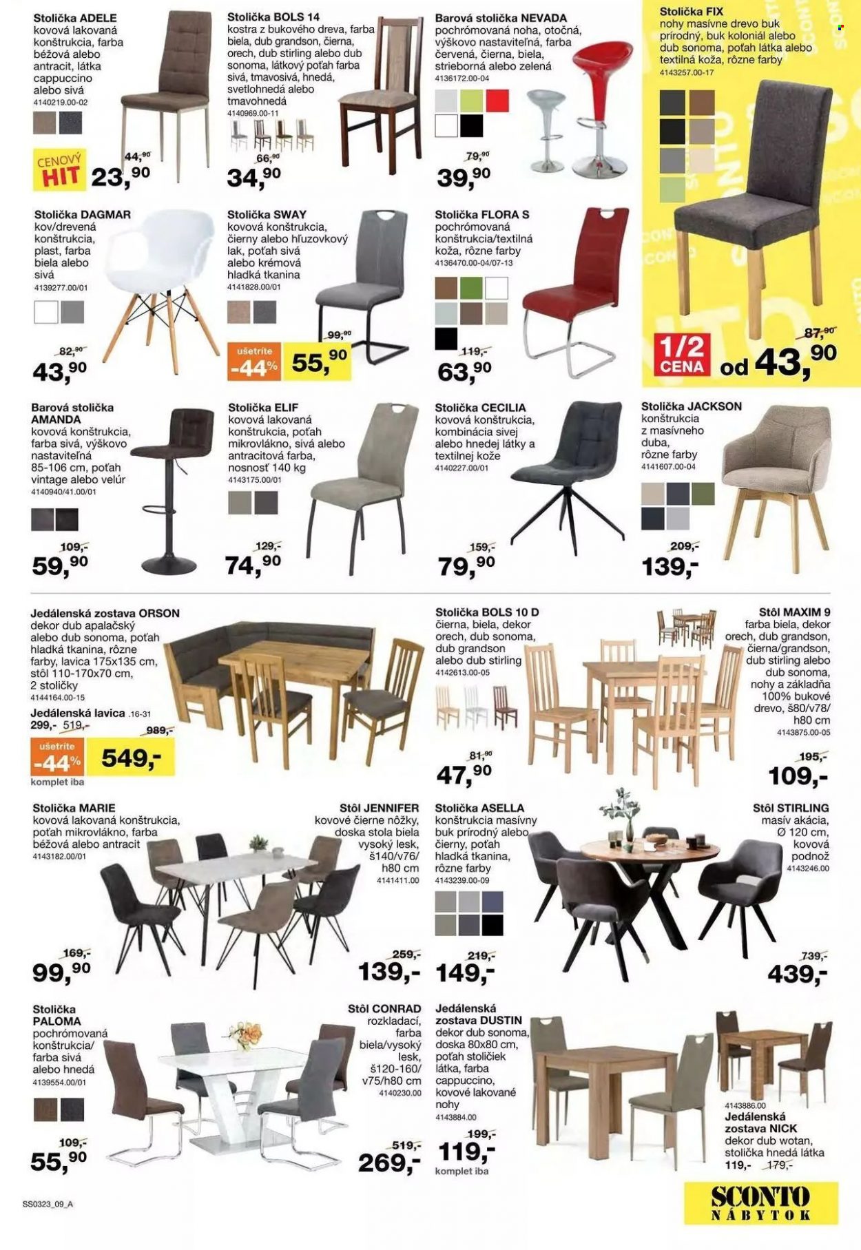 Leták Sconto nábytok - 15.2.2023 - 7.3.2023. Strana 9