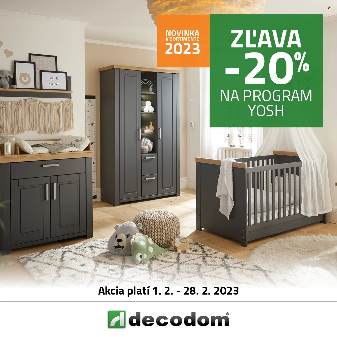 Leták Decodom - 1.2.2023 - 28.2.2023. Strana 1