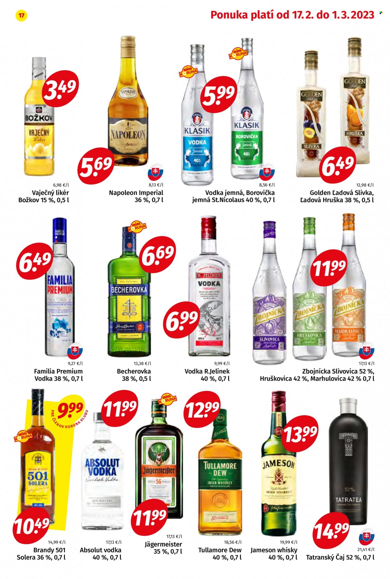 Leták Potraviny KORUNA - 17.2.2023 - 1.3.2023. Strana 17