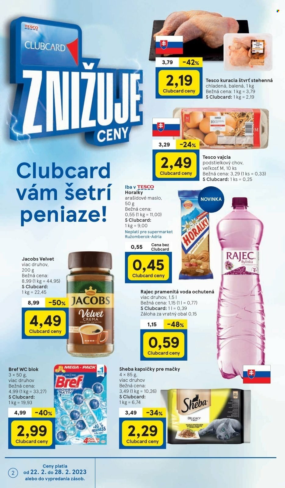 Leták TESCO supermarket - 22.2.2023 - 28.2.2023. Strana 2