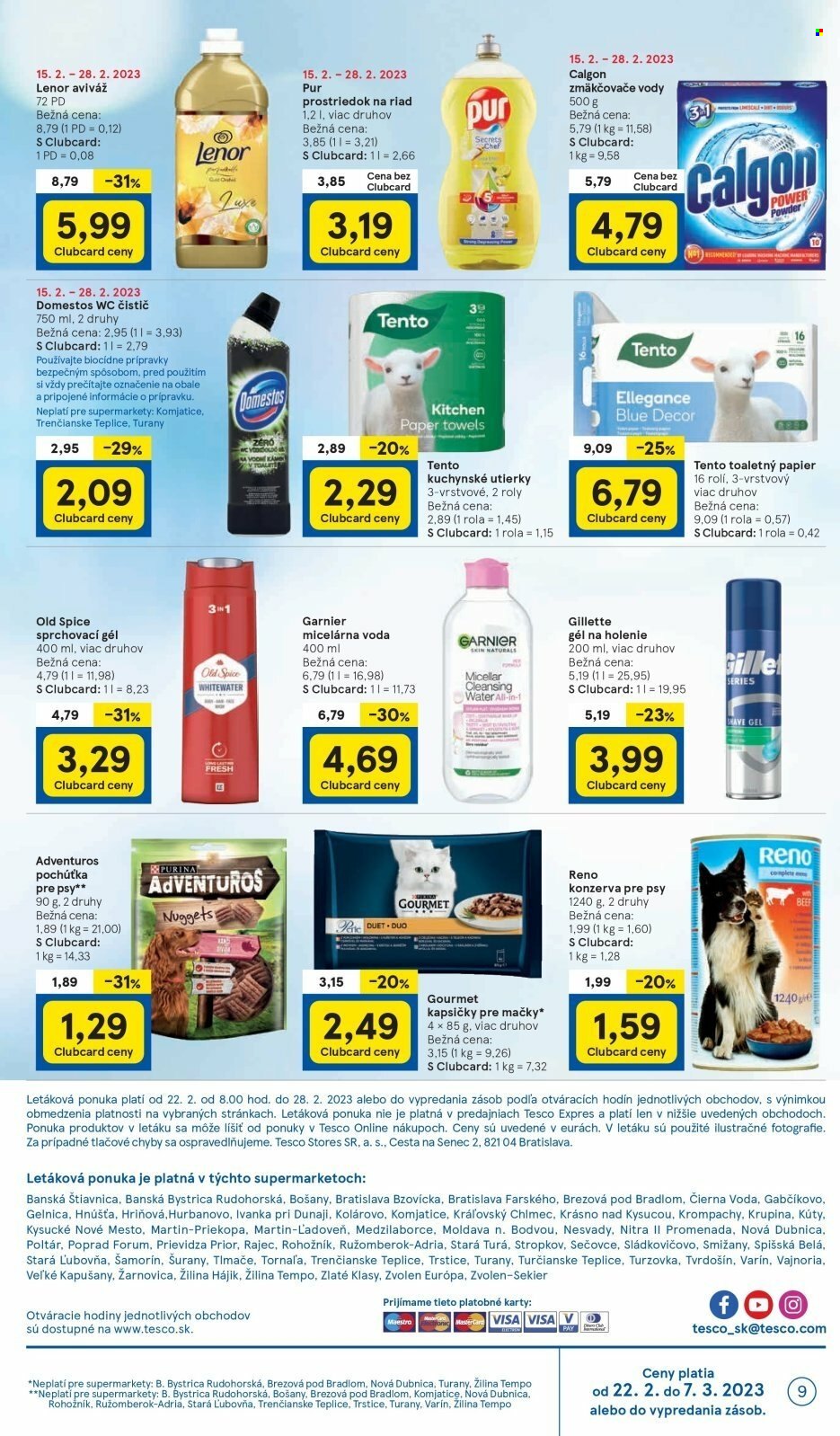 Leták TESCO supermarket - 22.2.2023 - 28.2.2023. Strana 9