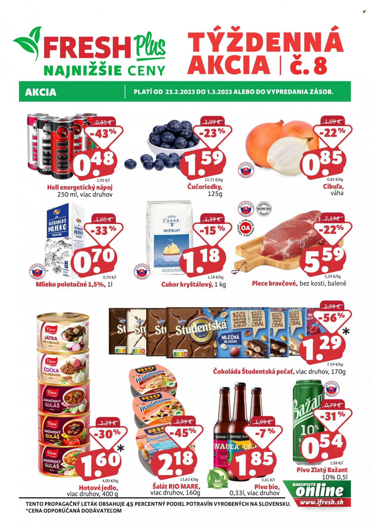 Leták FRESH - 23.2.2023 - 1.3.2023. Strana 1