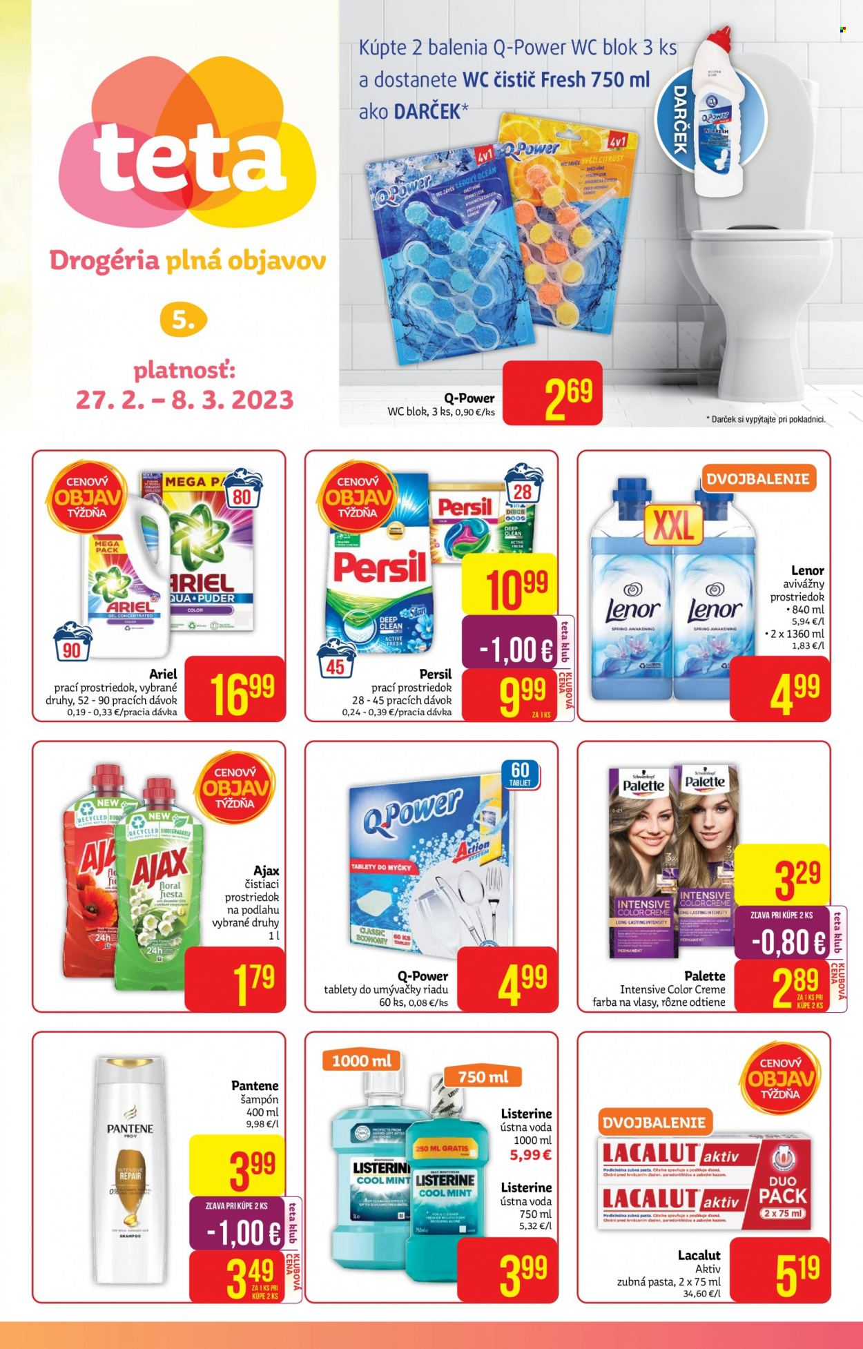 Leták Teta drogerie - 27.2.2023 - 8.3.2023. Strana 1