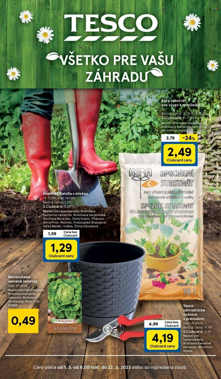 Leták TESCO - 1.3.2023 - 22.3.2023. Strana 1