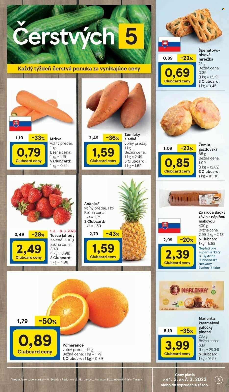 Leták TESCO supermarket - 1.3.2023 - 7.3.2023. Strana 5