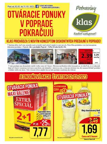 Leták Klas - 2.3.2023 - 15.3.2023.