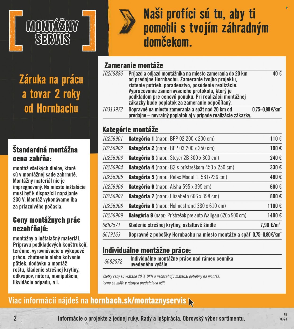 Leták Hornbach - 1.3.2023 - 1.4.2023. Strana 2