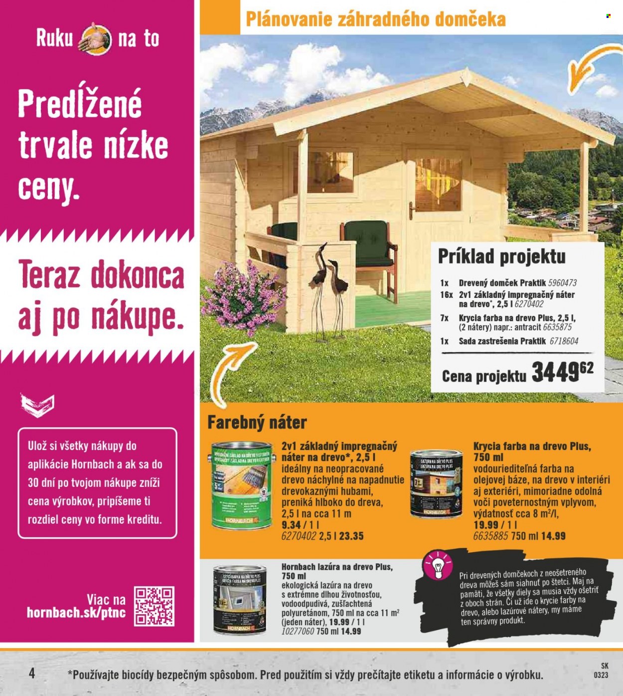 Leták Hornbach - 1.3.2023 - 1.4.2023. Strana 4