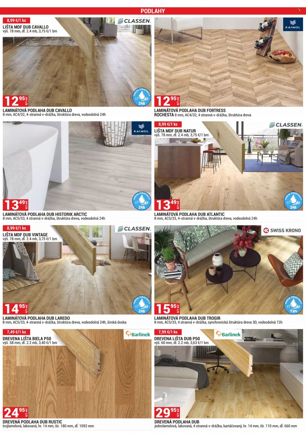 thumbnail - Leták Merkury Market - 1.3.2023 - 31.3.2023 - Produkty v akcii - doska, drevená podlaha, podlaha, laminátová podlaha. Strana 3.