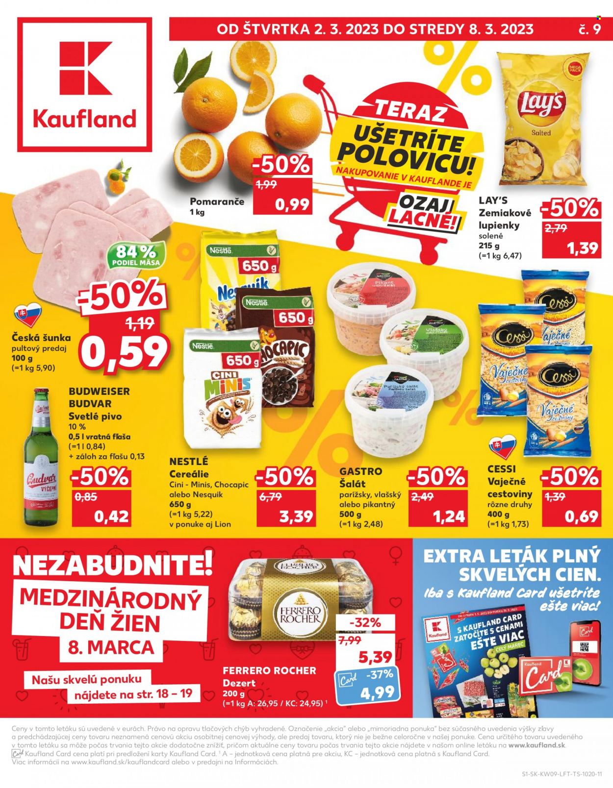Leták Kaufland - 2.3.2023 - 8.3.2023. Strana 1