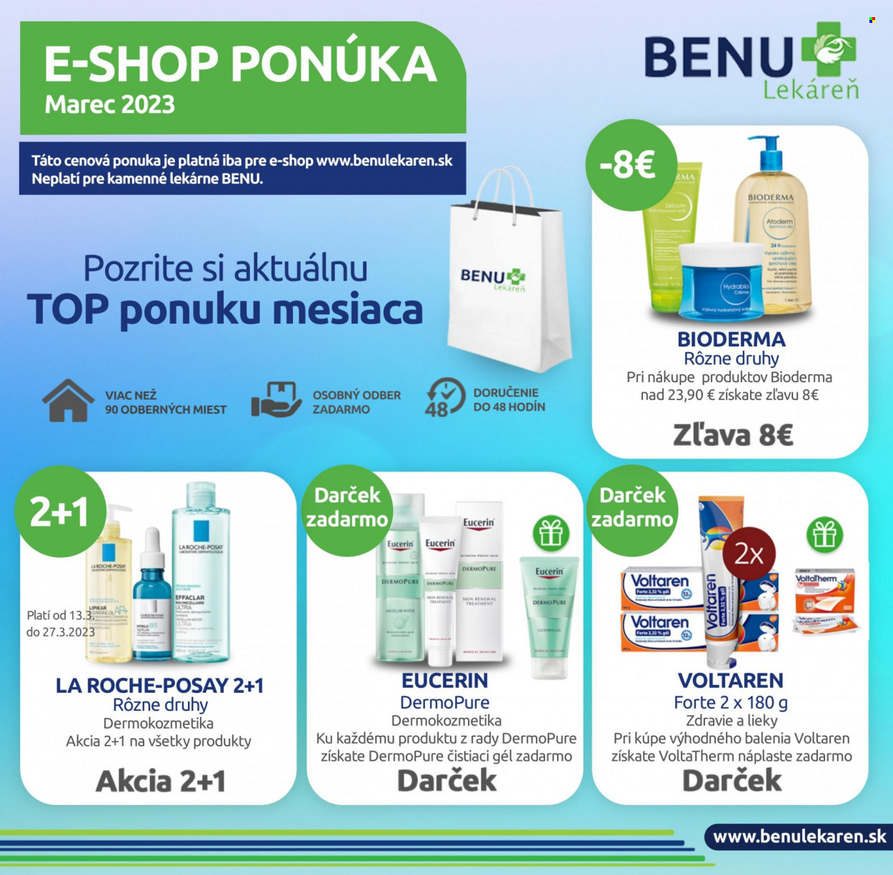 Leták BENU Lekáreň - 1.3.2023 - 31.3.2023. Strana 1