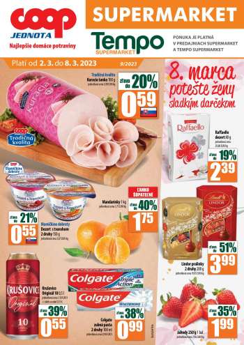 Leták COOP Jednota - 2.3.2023 - 8.3.2023.