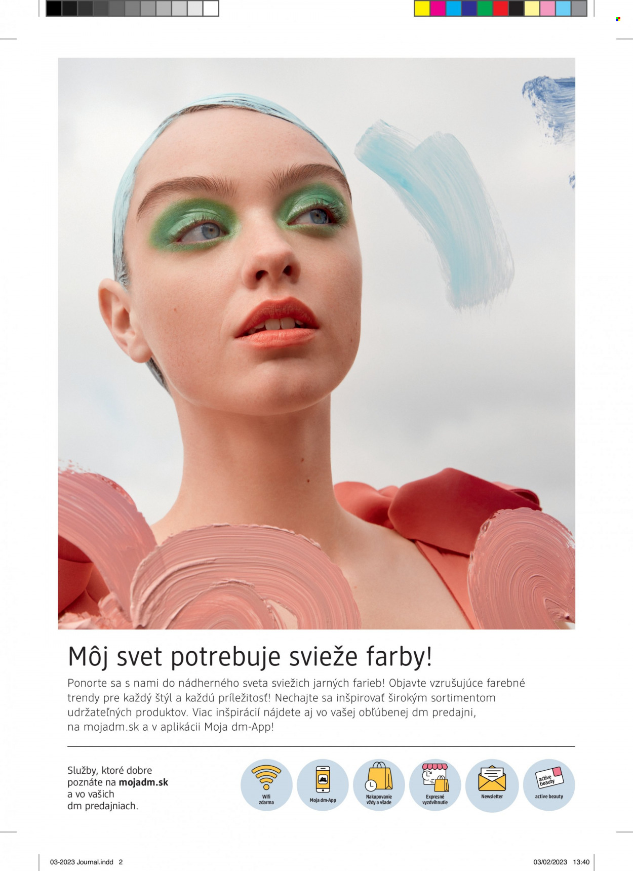Leták dm drogerie. Strana 2