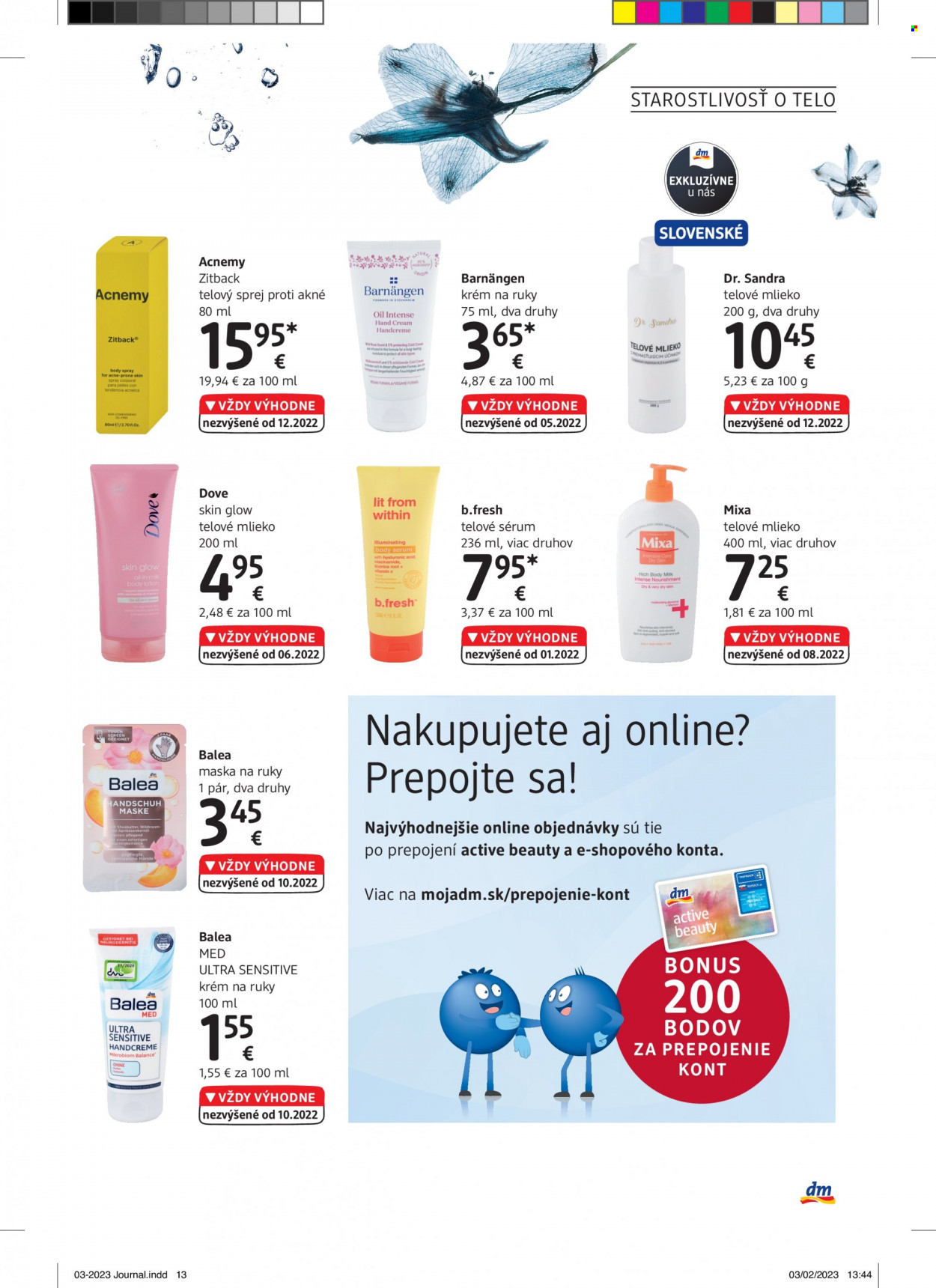 Leták dm drogerie. Strana 13