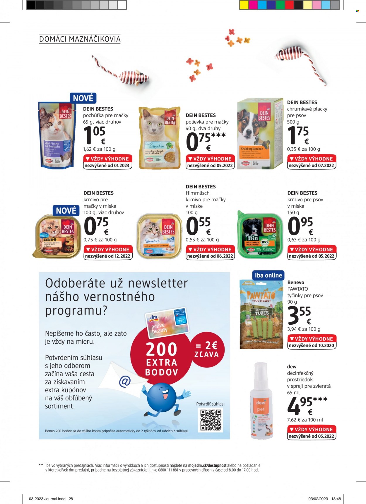 Leták dm drogerie. Strana 28