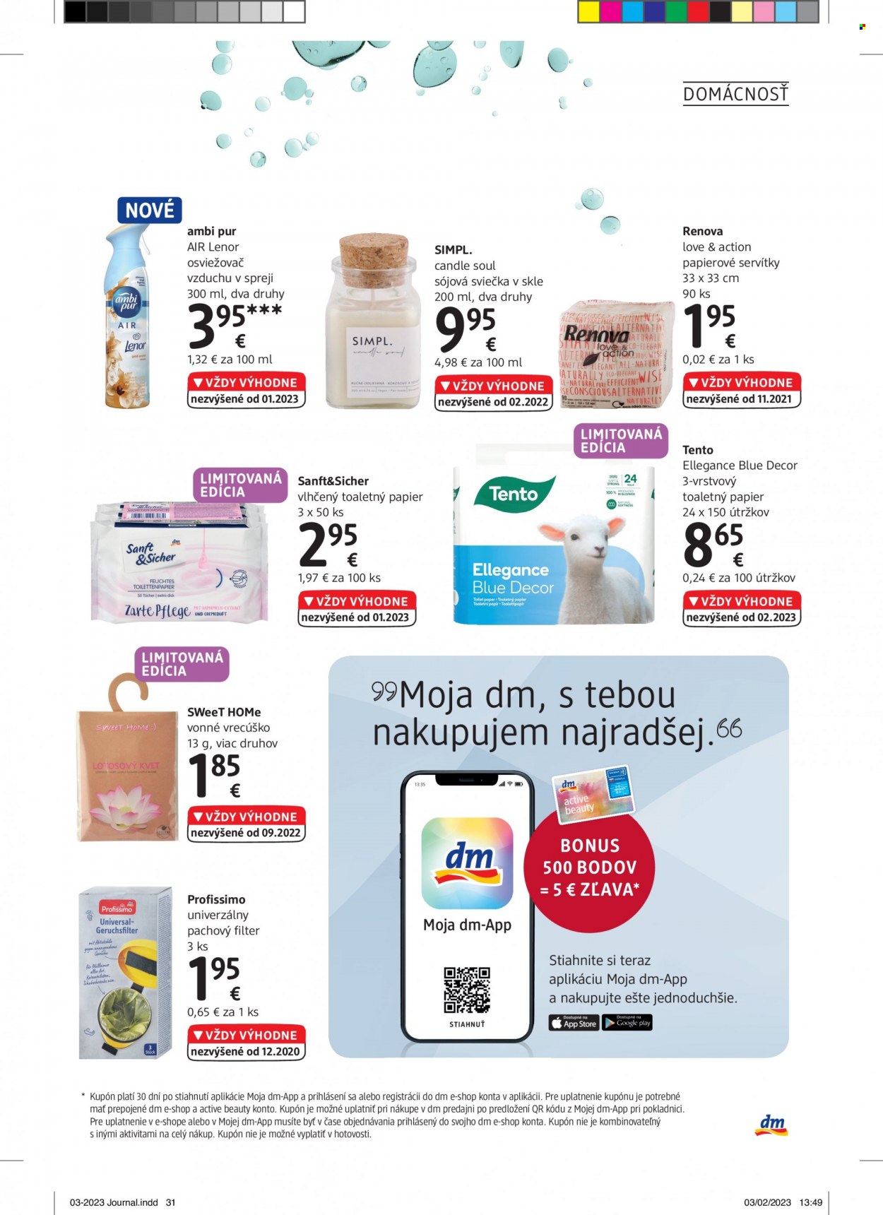 Leták dm drogerie. Strana 31