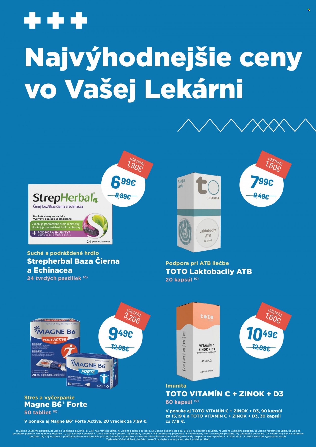 Leták Vaša lekáreň - 1.3.2023 - 31.3.2023. Strana 3