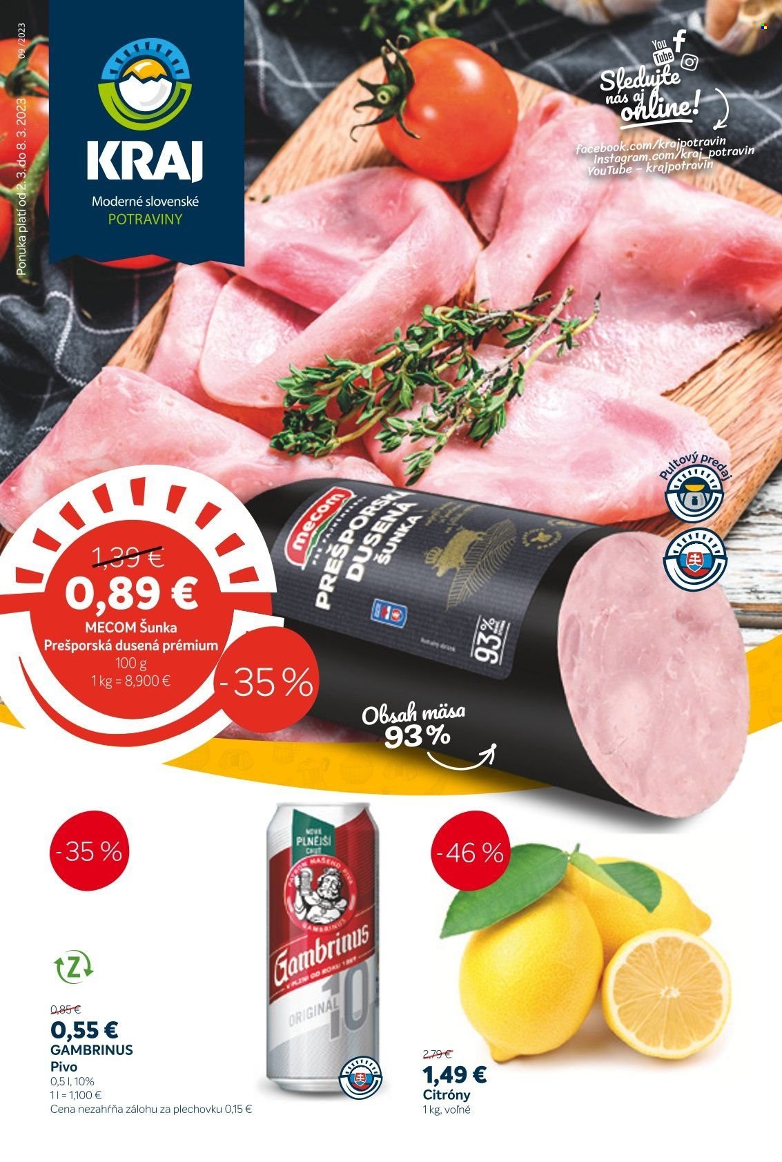 Leták Kraj - 2.3.2023 - 8.3.2023. Strana 1