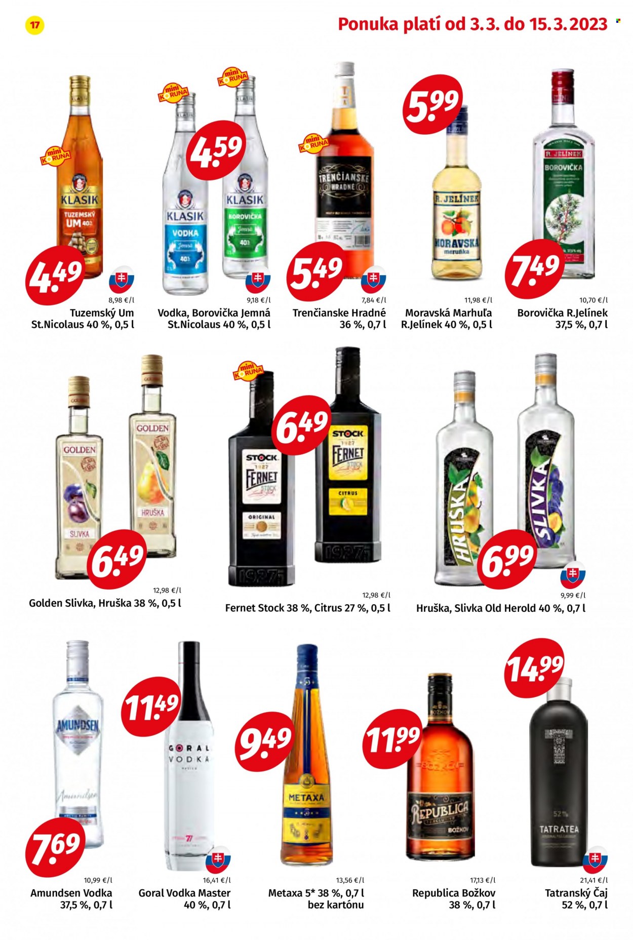 Leták Potraviny KORUNA - 3.3.2023 - 15.3.2023. Strana 17