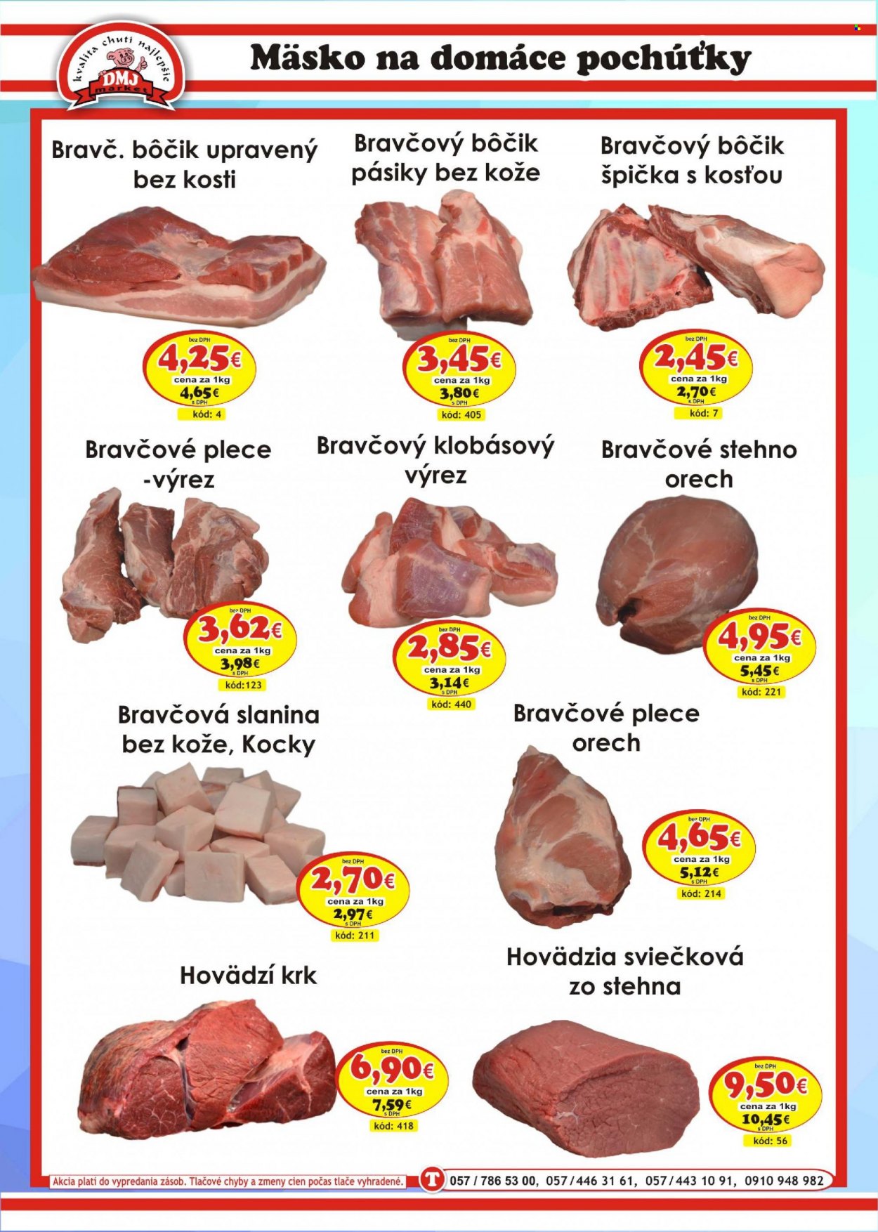 Leták DMJ market. Strana 2