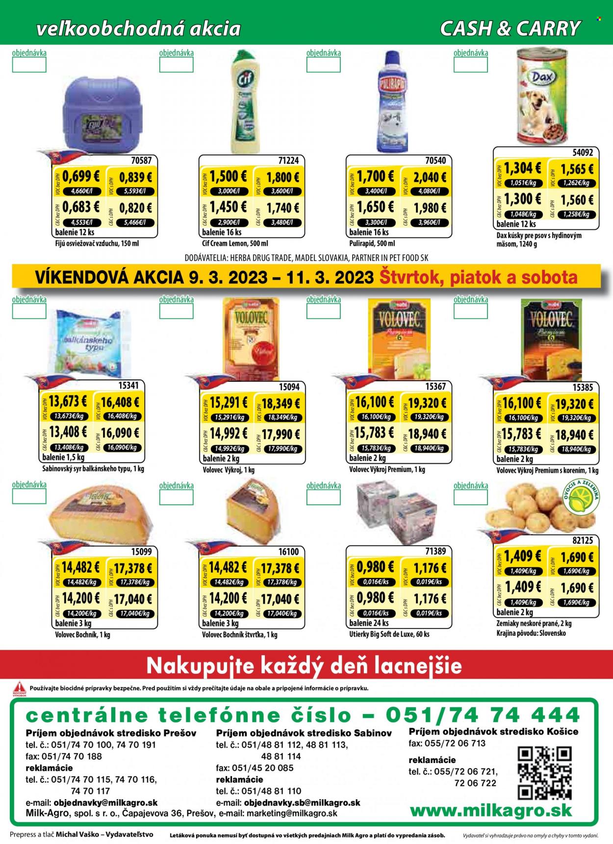 Leták Milk AGRO - 8.3.2023 - 14.3.2023. Strana 8