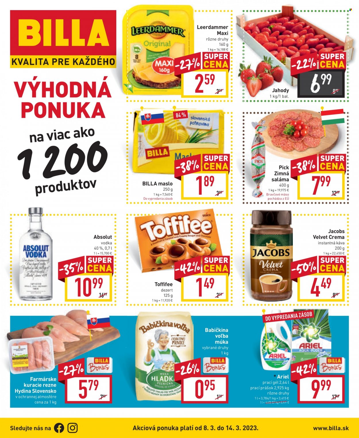 Leták Billa - 8.3.2023 - 14.3.2023. Strana 1