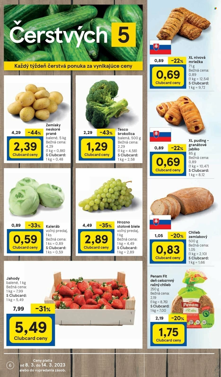 Leták TESCO supermarket - 8.3.2023 - 14.3.2023. Strana 6