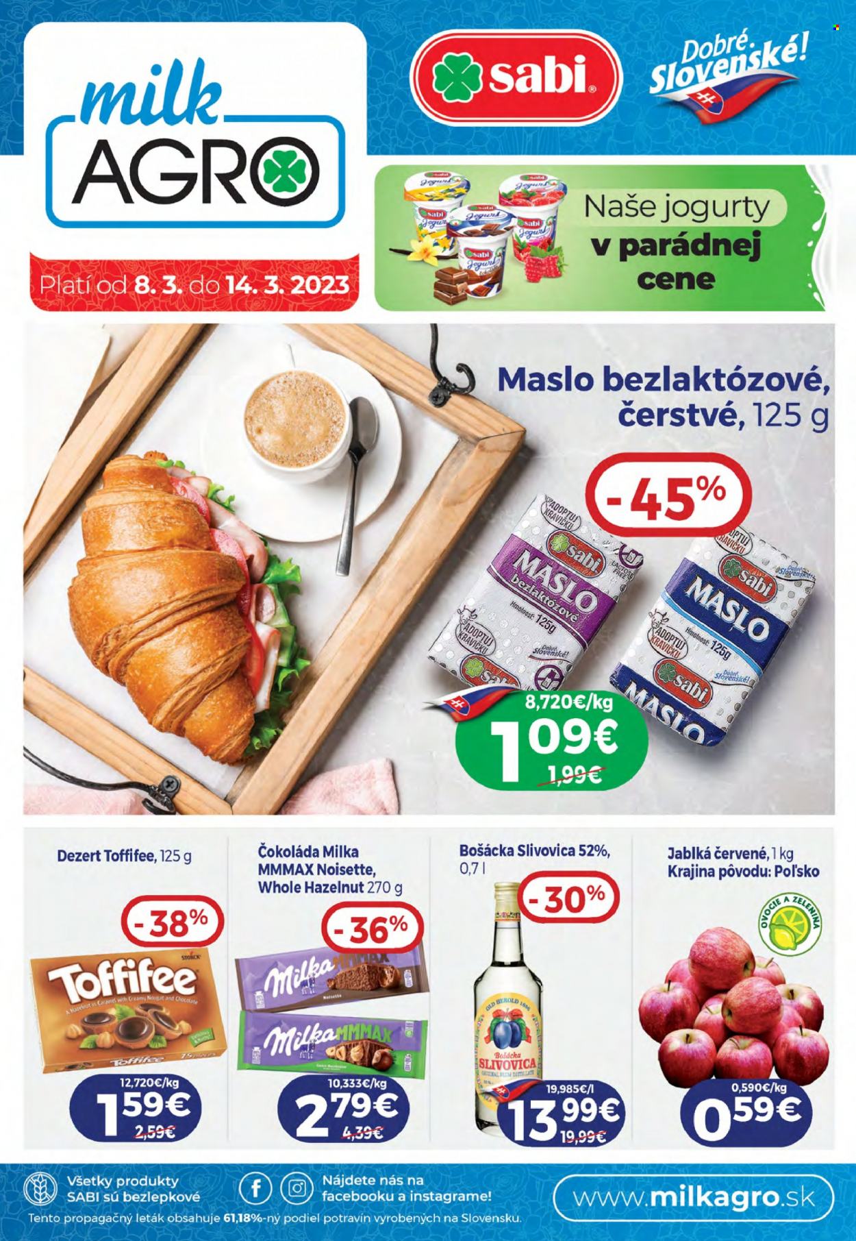 Leták Milk AGRO - 8.3.2023 - 14.3.2023. Strana 1