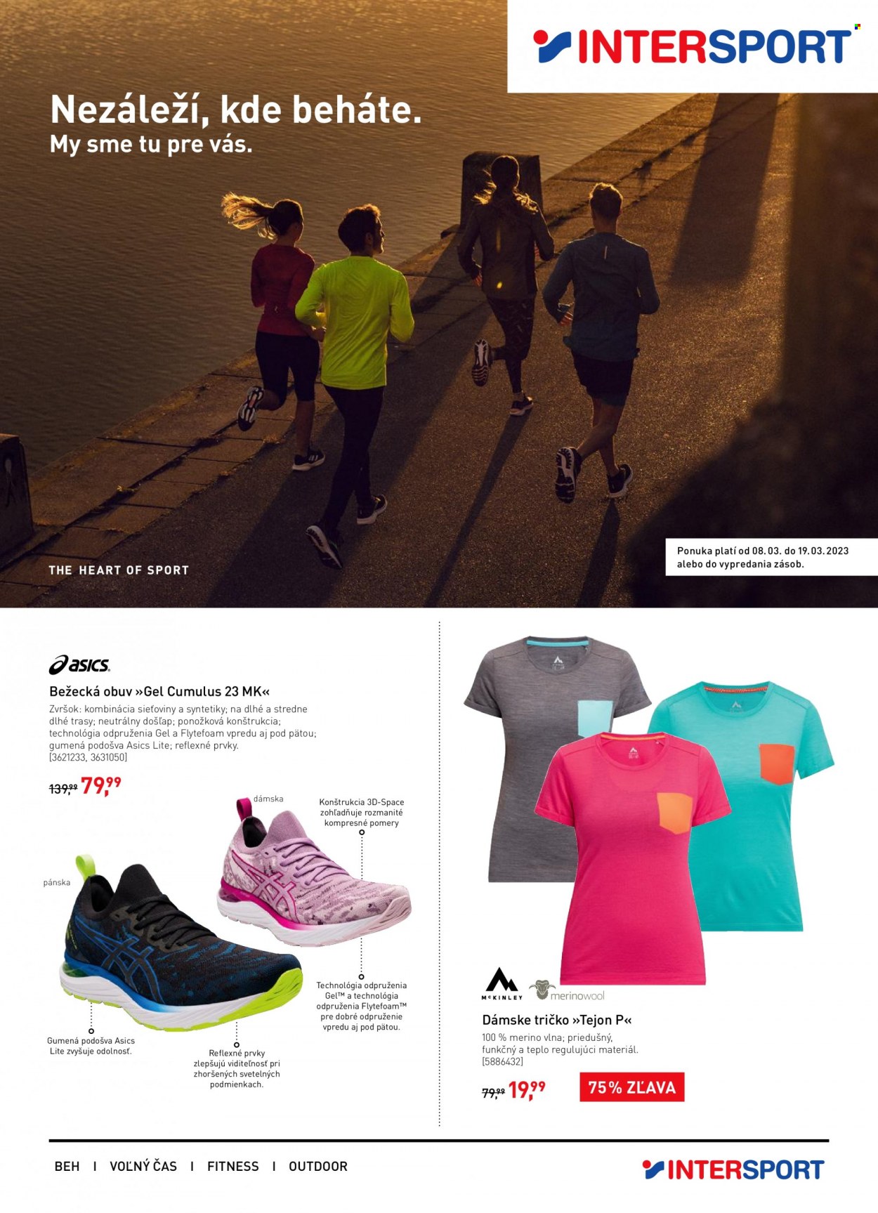 Leták Intersport - 8.3.2023 - 19.3.2023. Strana 1