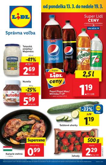 Leták Lidl - 13.3.2023 - 19.3.2023.