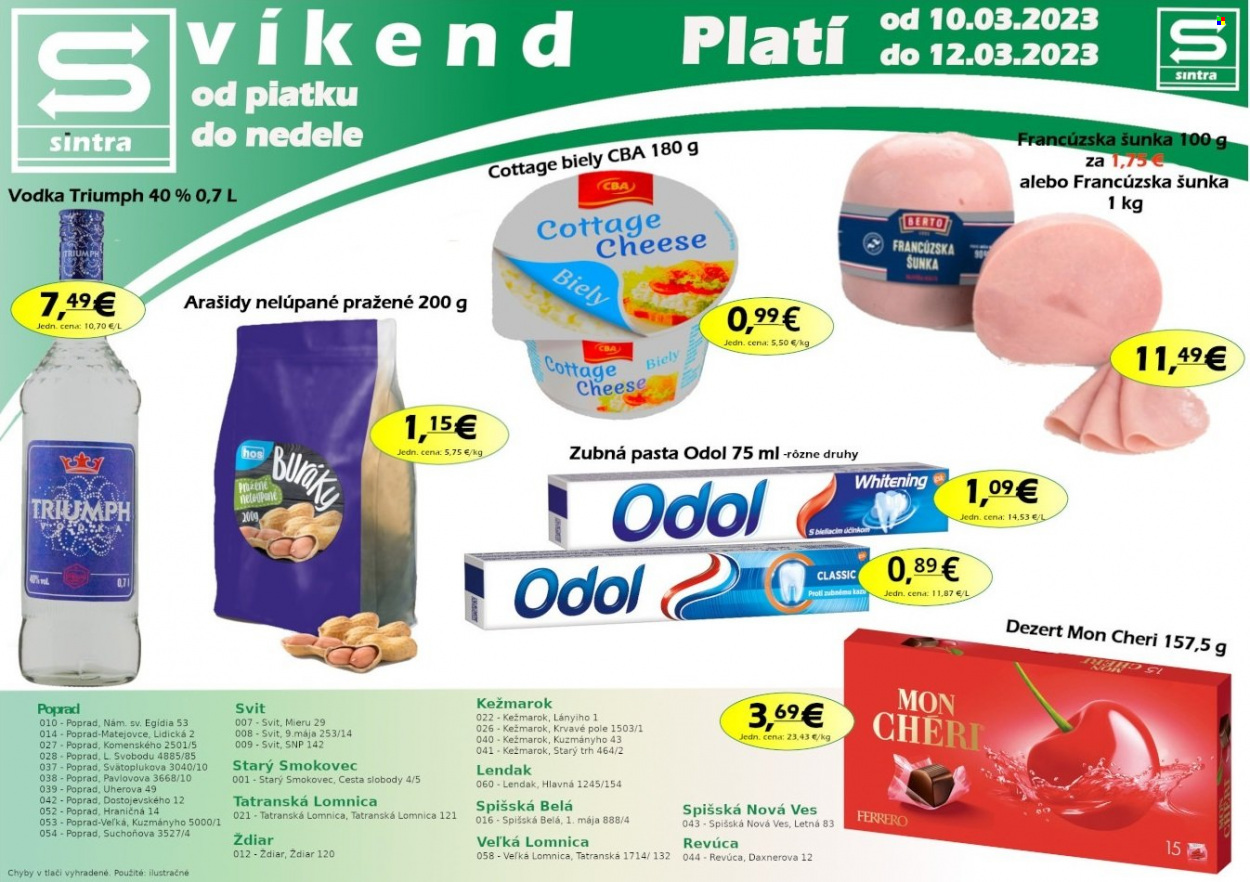 Leták Sintra - 10.3.2023 - 12.3.2023. Strana 1