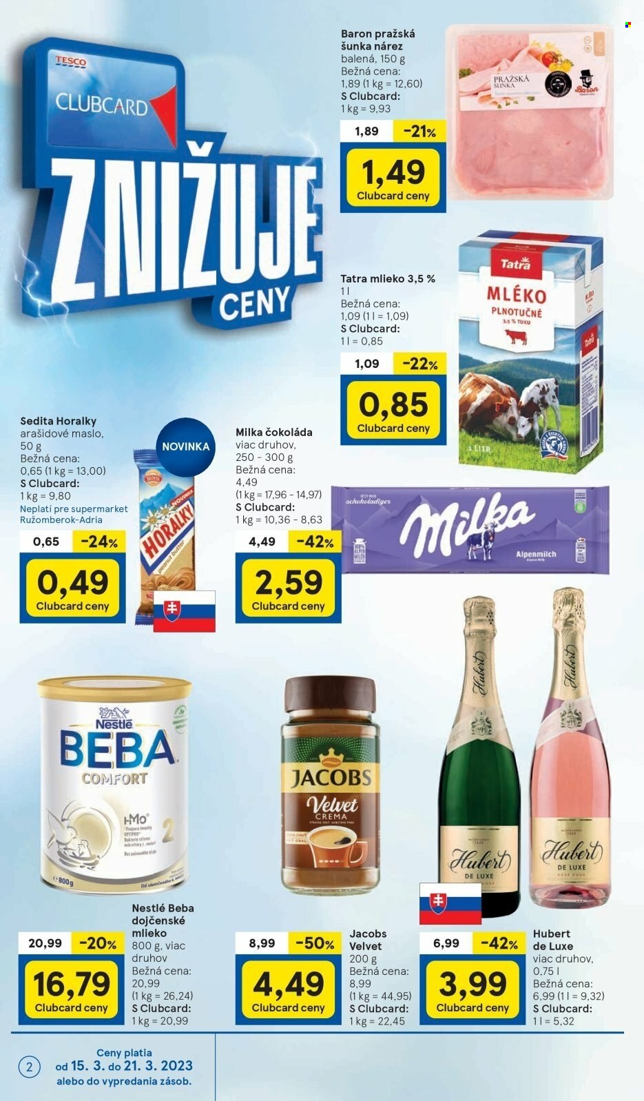 Leták TESCO supermarket - 15.3.2023 - 21.3.2023. Strana 2