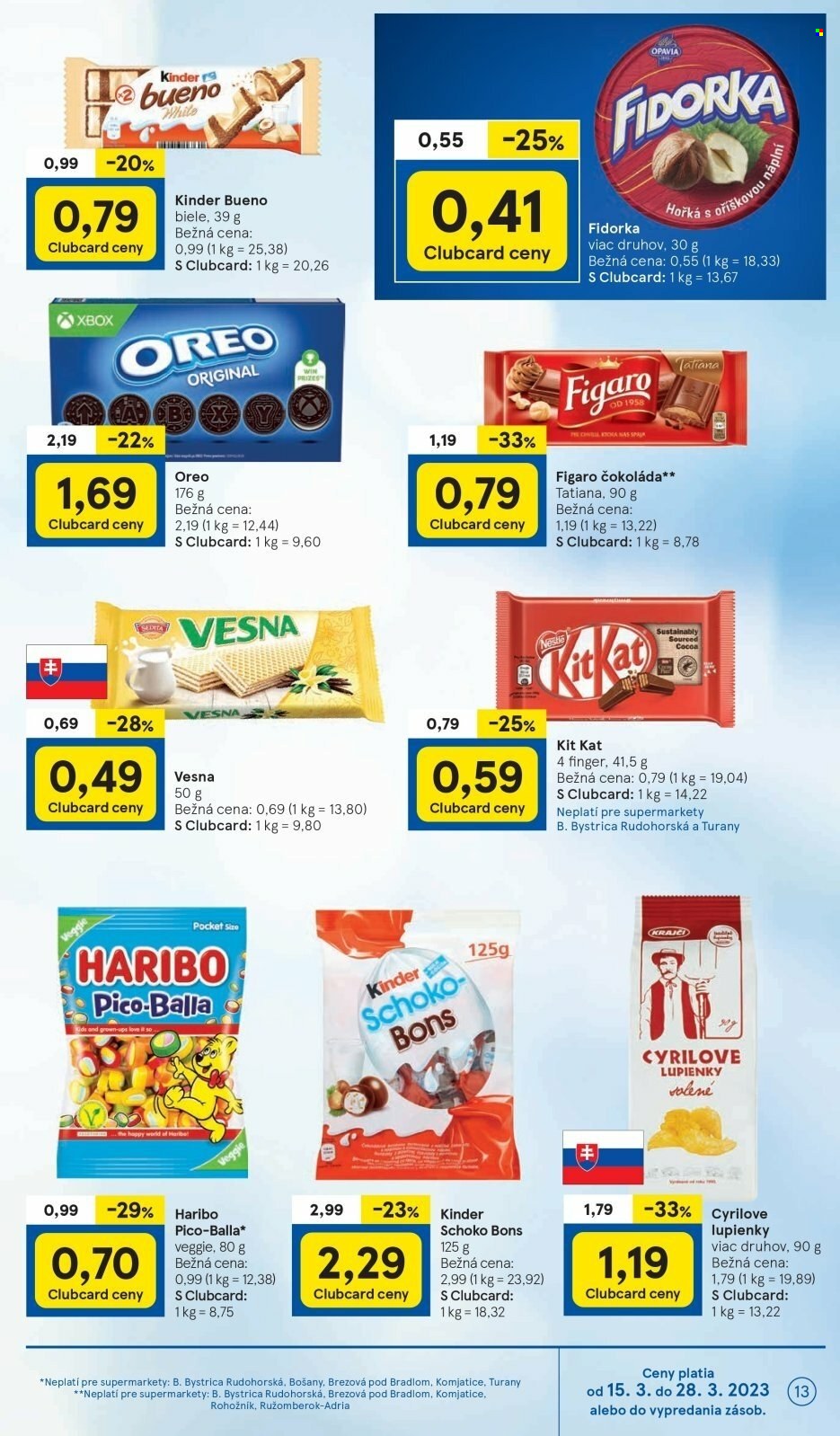 Leták TESCO supermarket - 15.3.2023 - 21.3.2023. Strana 13