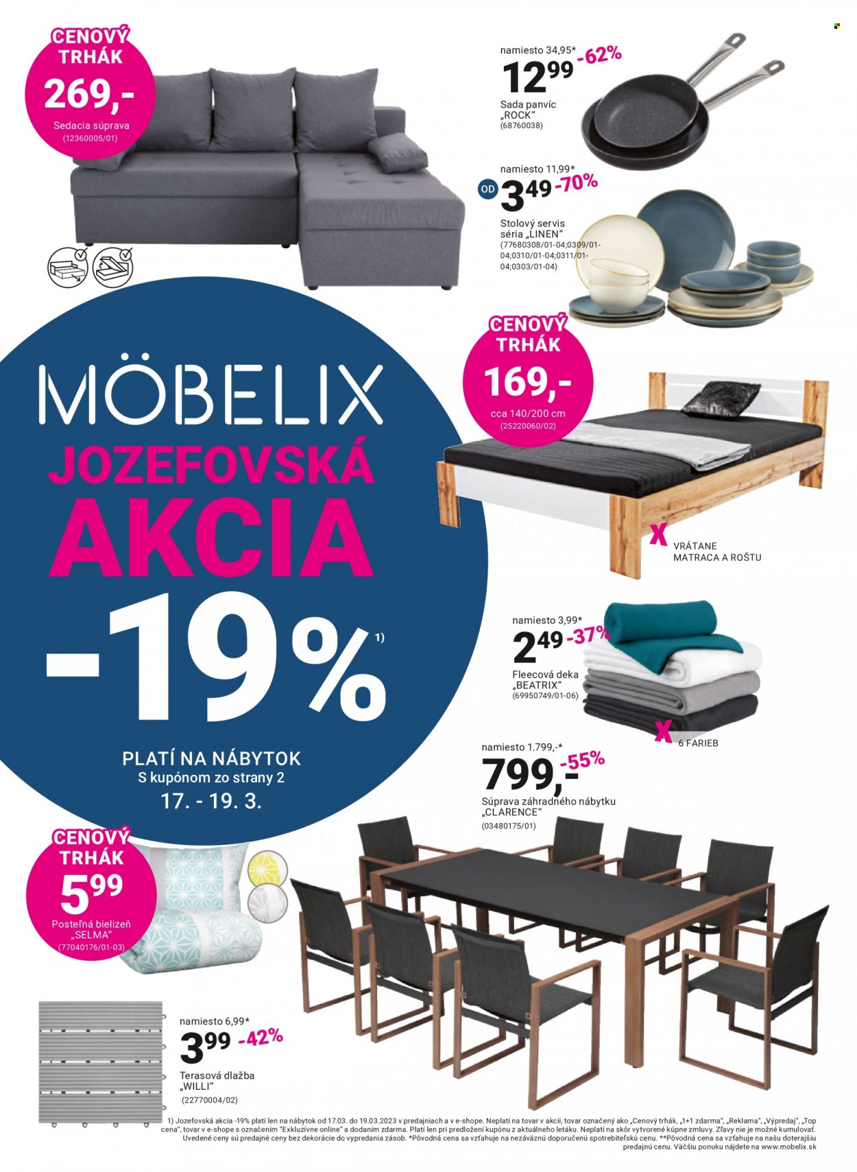 Leták Möbelix - 13.3.2023 - 26.3.2023. Strana 1