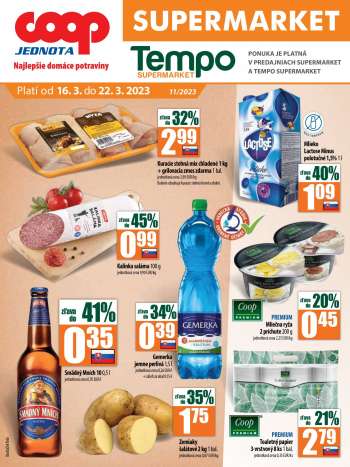 Leták COOP Jednota - 16.3.2023 - 22.3.2023.