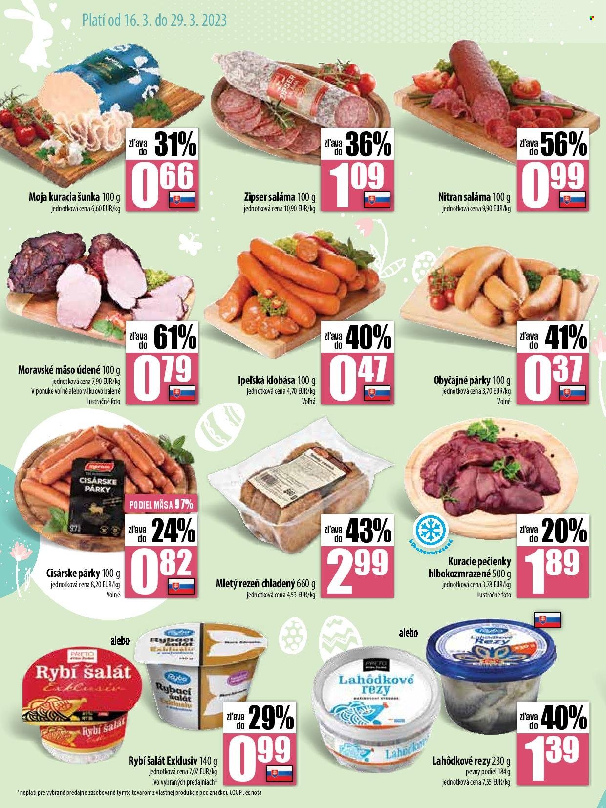Leták COOP Jednota - 16.3.2023 - 29.3.2023. Strana 2