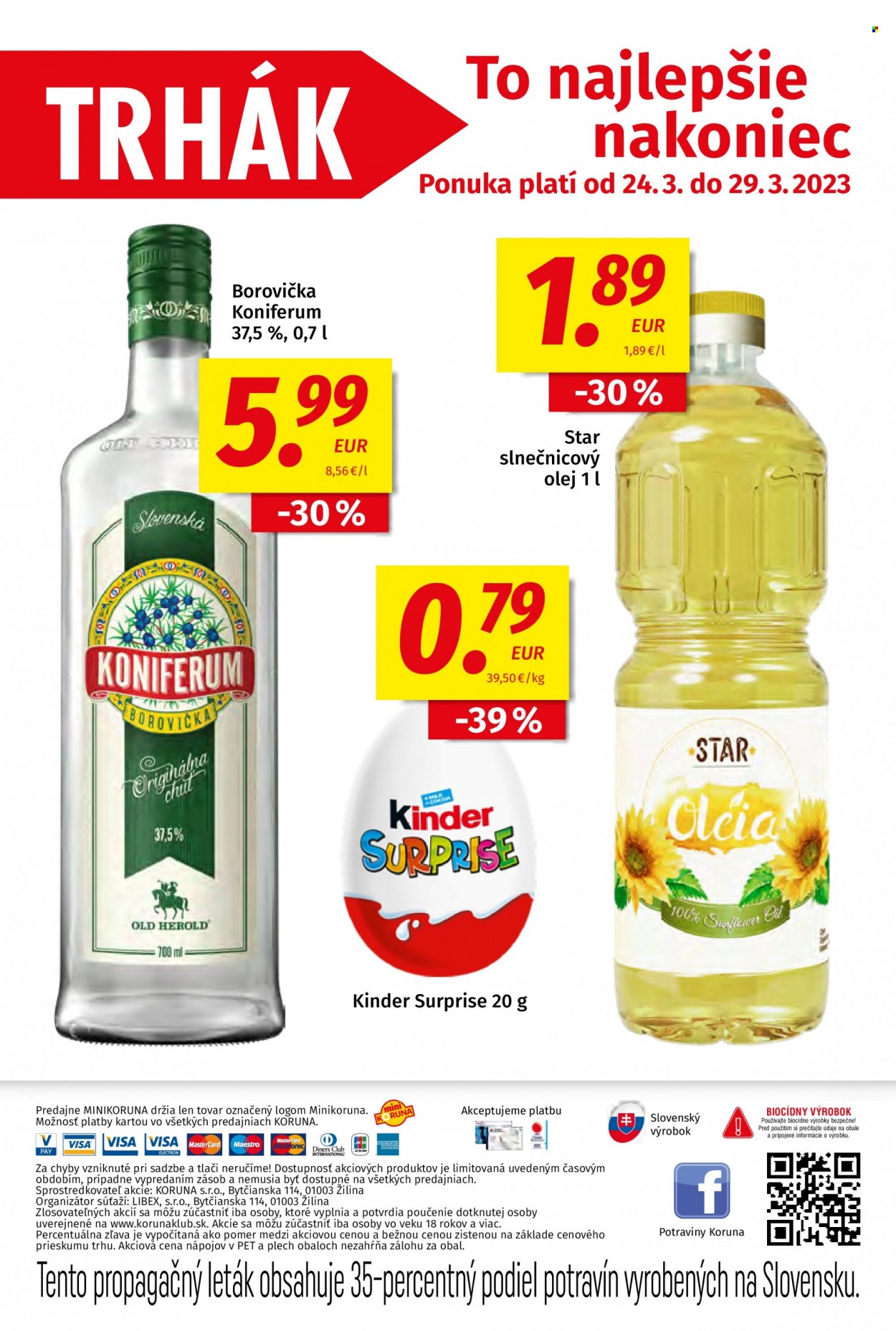 Leták Potraviny KORUNA - 17.3.2023 - 29.3.2023. Strana 20