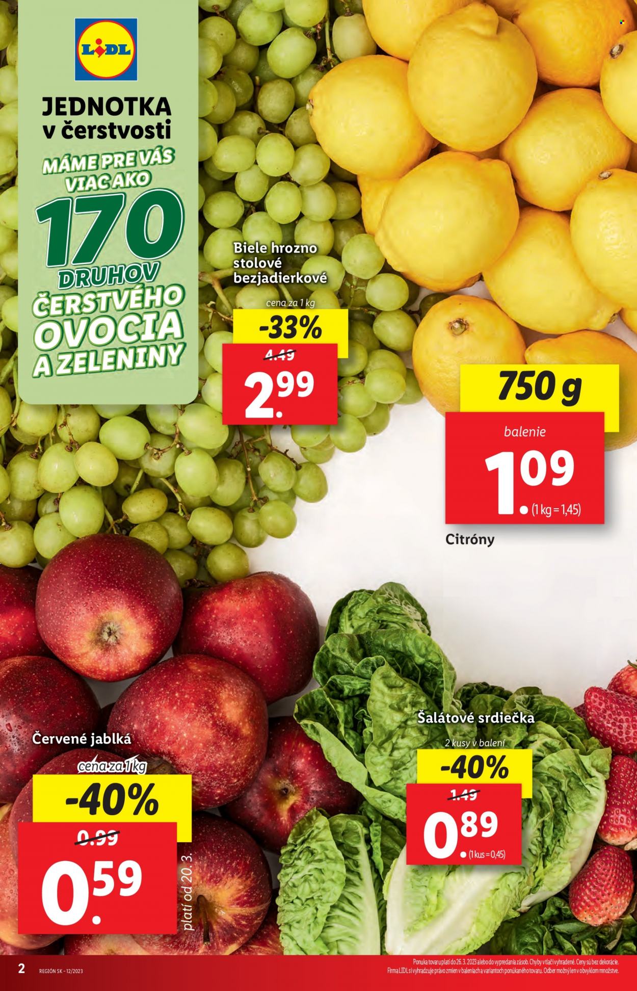 Leták Lidl - 23.3.2023 - 26.3.2023. Strana 2