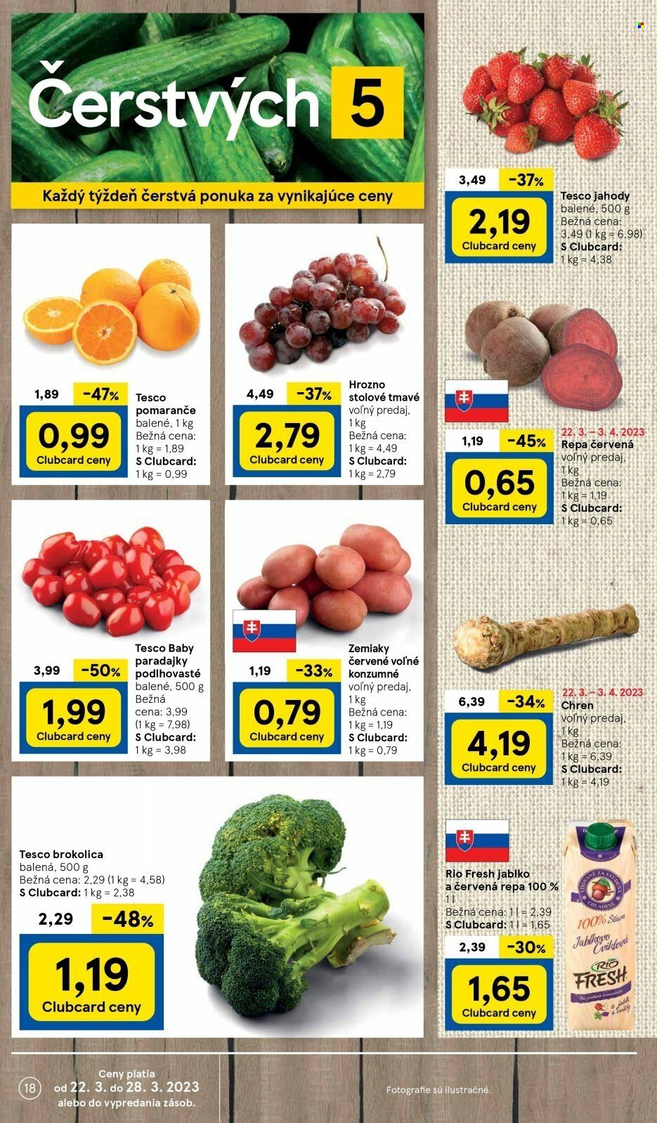 Leták TESCO - 22.3.2023 - 28.3.2023. Strana 18